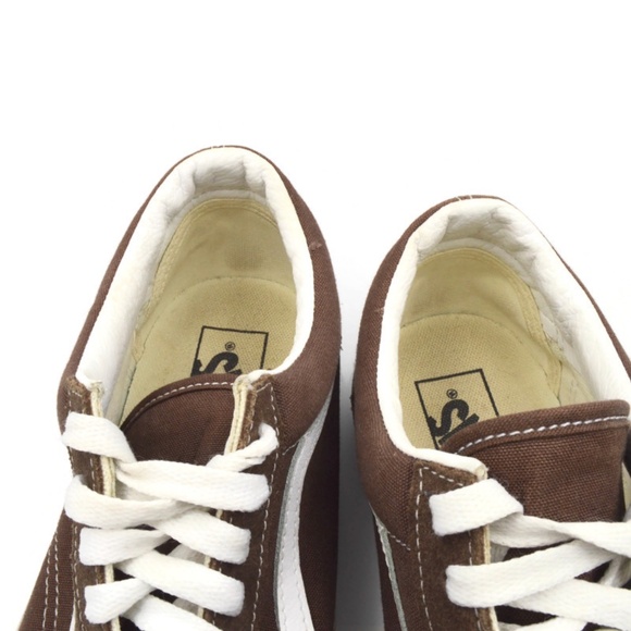 Vans Old Skool Skate Shoes Rain Drum Men Size 10 Brown Canvas & Suede Sneakers - Picture 7 of 9